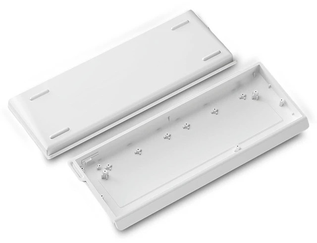 Main image of ZMX H60 Aluminum Keyboard Case,60% Customized Mechanical Gaming Keyboard Housing Compatible with Woot60HE/MADLIONS MAD 60 HE 61Keys Compact Barebones Keyboards DIY (White)