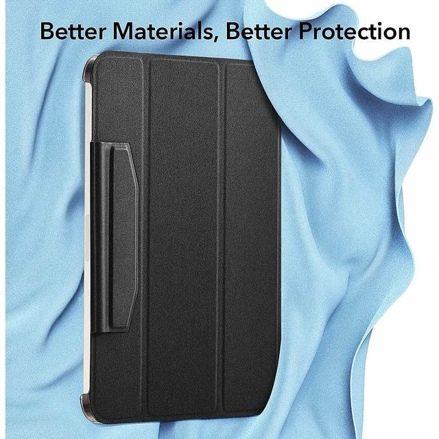 Alt view image 4 of 5 - Sahara - ESR Folio Case for iPad mini (A17 Pro) iPad mini (6th Generation 2021), Black, (TB00041)