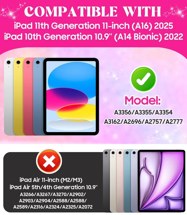 Alt view image 2 of 5 - Zonefoker Case for iPad A16 Case 11th 2025/ for 10th Generation 10.9'' 2022