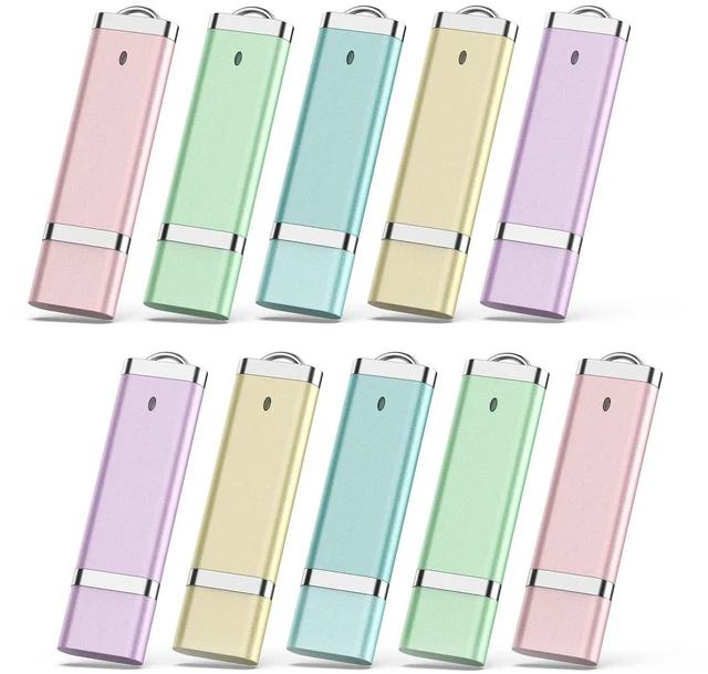 Main image of KEXIN 10 Pack 8GB Flash Drive USB Drive Thumb Drive 8 GB USB Flash Drive Jump Drive 8G Flash Drives Photo Memory Stick Pen Drive Zip Drive Coloful