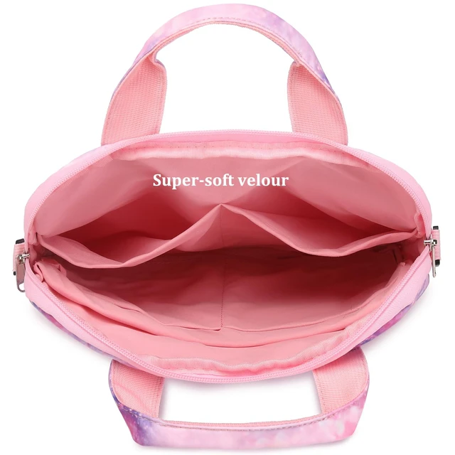 Alt view image 5 of 5 - JIANYA Tablet Carrying Bag Kids Tablet Sleeve Bag with Shoulder Strap, 10-12.5 Inch, Marble Cyan