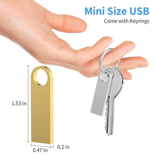 Alt view image 5 of 5 - 32GB USB Flash Drive 5 Pack, Wooolken Sleek Metal USB 3.0 Thumb Drive