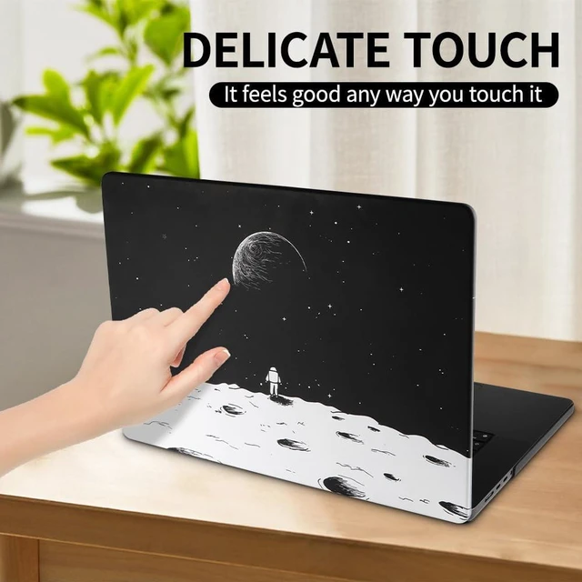 Alt view image 5 of 5 - Hard Shell Case for MacBook Pro 14 Inch 2026-2021 M5 M4 M3 M2 M1 Pro Max A3426 A3427 A3434 A3401 A3185 A3112 A2992 A2918 A2779 A2442, Matte Anti-Scratch Astronaut Pattern Laptop Protective Cover
