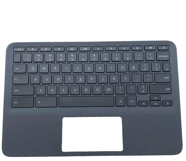 Main image of Replacement for HP Chromebook 11 G8 EE Laptop Upper Top Cover Case Palmrest Keyboard Assembly Part L90339-001
