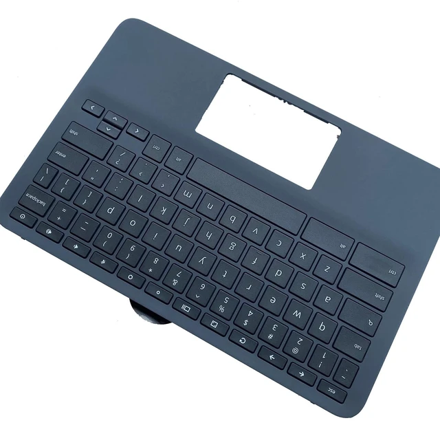 Alt view image 5 of 5 - Replacement for HP Chromebook 11 G8 EE Laptop Upper Top Cover Case Palmrest Keyboard Assembly Part L90339-001