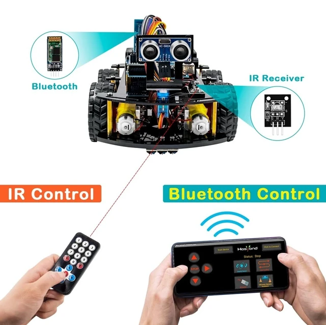 Alt view image 2 of 5 - Hosyond Smart Robot Car R3 Project Kit Compatible with Arduino IDE