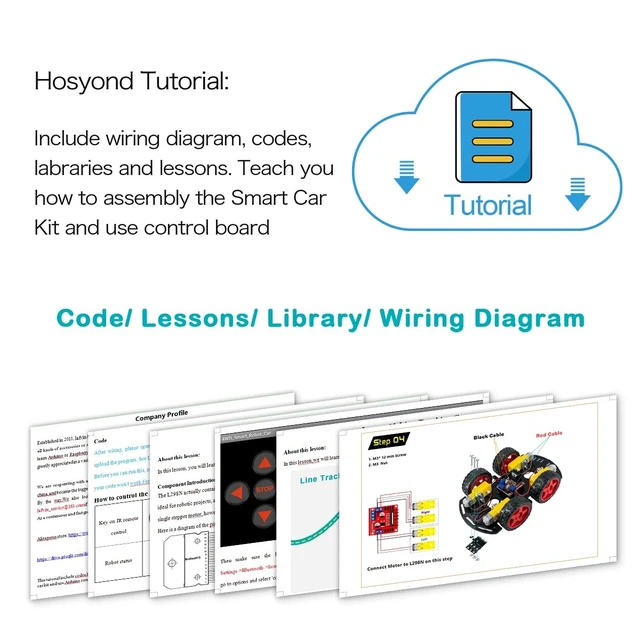 Alt view image 4 of 5 - Hosyond Smart Robot Car R3 Project Kit Compatible with Arduino IDE