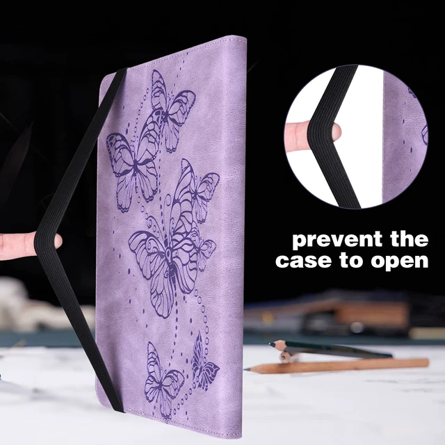Alt view image 5 of 5 - VODEFOX Case for 7" Kindle Paperwhite 12th Generation 2025/2024 and Kindle Colorsoft Signature Edition 2024, Butterfly PU Leather Cover with Auto Wake/Sleep for Kindle Paperwhite 2024 - Purple