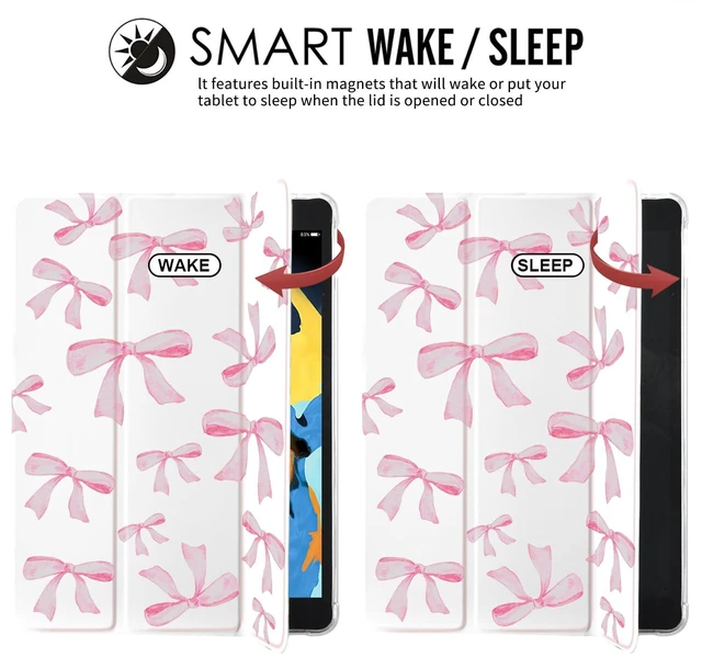 Alt view image 4 of 5 - JOYLAND Pink Bows Case for iPad 7th/8th/9th Gen (2019/2020/2021) 10.2 Inch