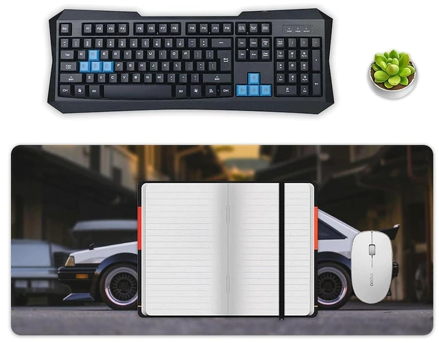Alt view image 4 of 5 - Car Mouse Pad, AE86 Desk Mat, Gaming Desk Pad, 35.4x15.7 Inches