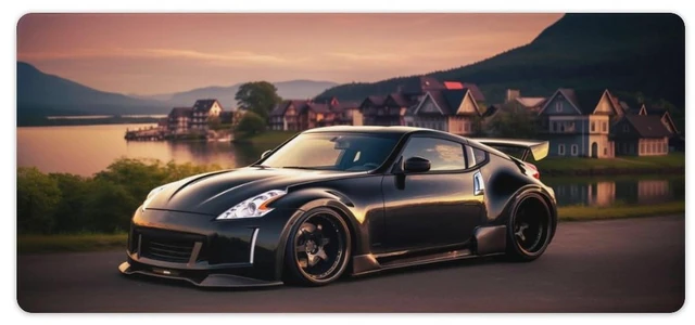 Main image of Car Mouse Pad, 370Z Desk Mat, Gaming Desk Pad, 35.4x15.7 Inches