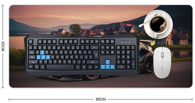 Alt view image 2 of 5 - Car Mouse Pad, 370Z Desk Mat, Gaming Desk Pad, 35.4x15.7 Inches