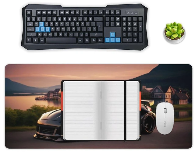Alt view image 4 of 5 - Car Mouse Pad, 370Z Desk Mat, Gaming Desk Pad, 35.4x15.7 Inches