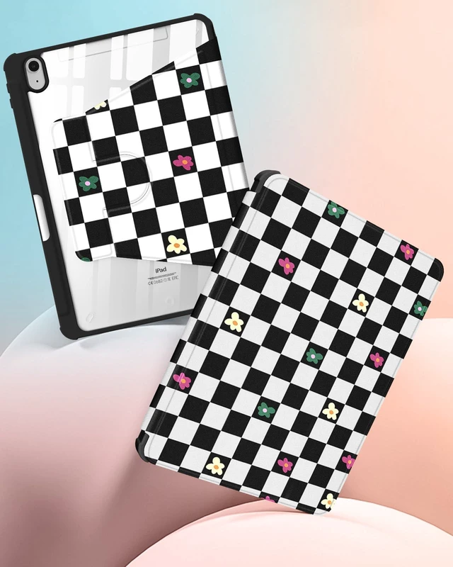 Alt view image 4 of 5 - Uppuppy 360 Degree Rotating Folio Stand Case for iPad with Pencil Holder