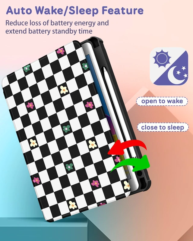 Alt view image 5 of 5 - Uppuppy 360 Degree Rotating Folio Stand Case for iPad with Pencil Holder