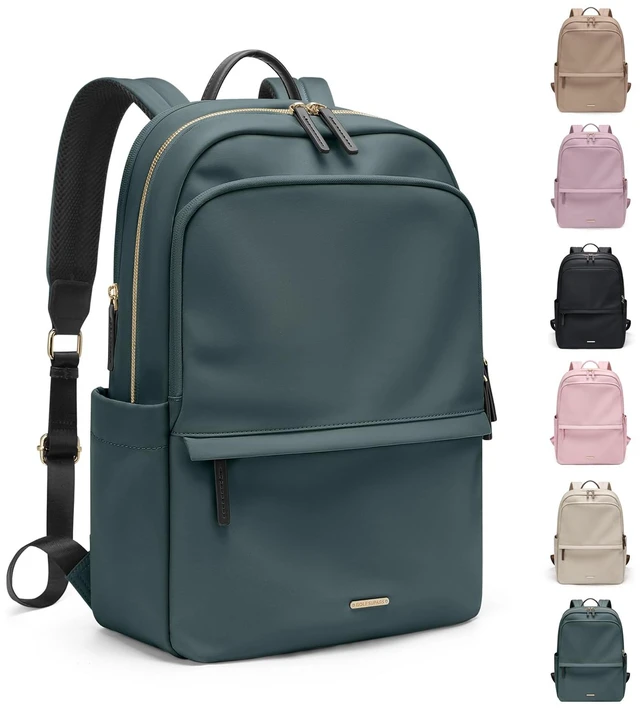 Main image of GOLF SUPAGS Women Laptop Backpack Casual Daypack for Work Travel College Backpack Purse Fits 14 Inch Notebook (Atrovirens)