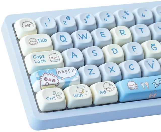 Main image of Hyekit Keycaps PBT Dye-Sublimation MOA Profile 145 Keys Cute Design