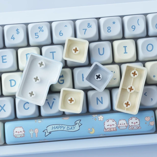 Alt view image 5 of 5 - Hyekit Keycaps PBT Dye-Sublimation MOA Profile 145 Keys Cute Design