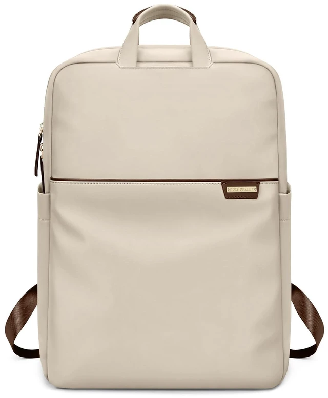 Main image of GOLF QUALITY Slim Laptop Backpack for Women, Lightweight Business Backpack for Women Computer Bag Purse for Commuting, Fit 17.3 Inch, Apricot