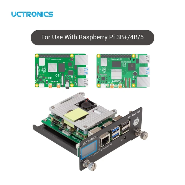 Alt view image 2 of 5 - UCTRONICS PoE Hat for Raspberry Pi 5, Power Over Ethernet HAT for Raspberry Pi 4B/3B+, Support 802.3af PoE Network Standard with Heatsinks and Onboard Cooling Fan