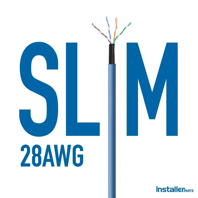 Alt view image 4 of 5 - InstallerParts Ethernet Cable CAT6A Slim Cable UTP Booted 7 FT (10 Pack) - Yellow - Professional Series - 10Gigabit/Sec Network/High Speed Internet Cable, 550MHZ, 28AWG