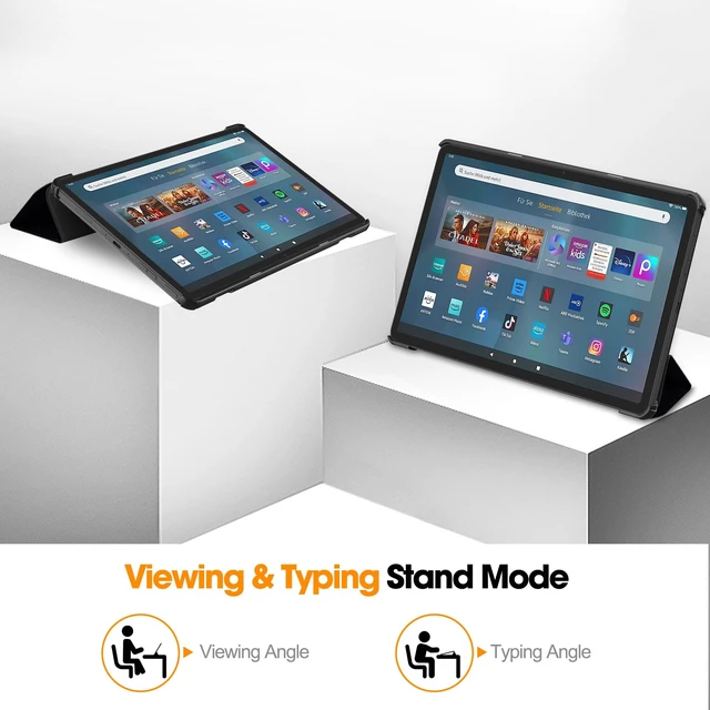 Alt view image 4 of 5 - UUcovers for Kindle Fire Max 11 Tablet Case (13th Generation, 2023 Release) 11", Slim Folio Trifold Stand Smart Hard Back Lightweight Cover for Fire Max 11 with Auto Wake/Sleep, Don't Touch Me