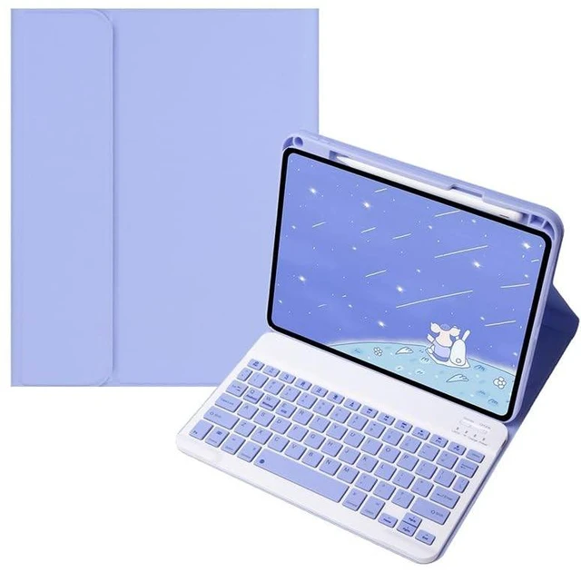 Main image of KMXDD Keyboard Case Compatible with iPad 9th/8th/7th Generation 10.2 inch 2021/2020/2019, iPad Air 10.5 inch 3rd Gen/iPad Pro 10.5-inch Case with Color Keyboard,Purple