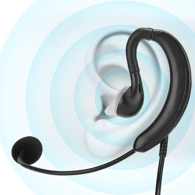 Alt view image 5 of 5 - Tbest Headsets,Computer Headset with Microphone 1 Ear USB Compact Wired Over for Pc One Open Headsets Ear Hook Headset USB Headphone Computer Notebook Accessory for Qq