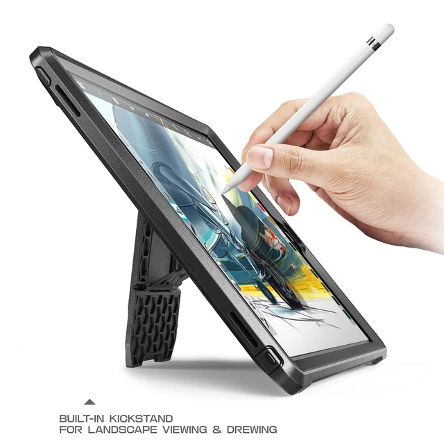 Alt view image 3 of 5 - SUPCASE for iPad Pro 9.7 inch Case 2016 with Built-in Kickstand, Black