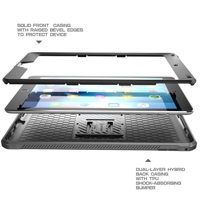 Alt view image 4 of 5 - SUPCASE for iPad Pro 9.7 inch Case 2016 with Built-in Kickstand, Black