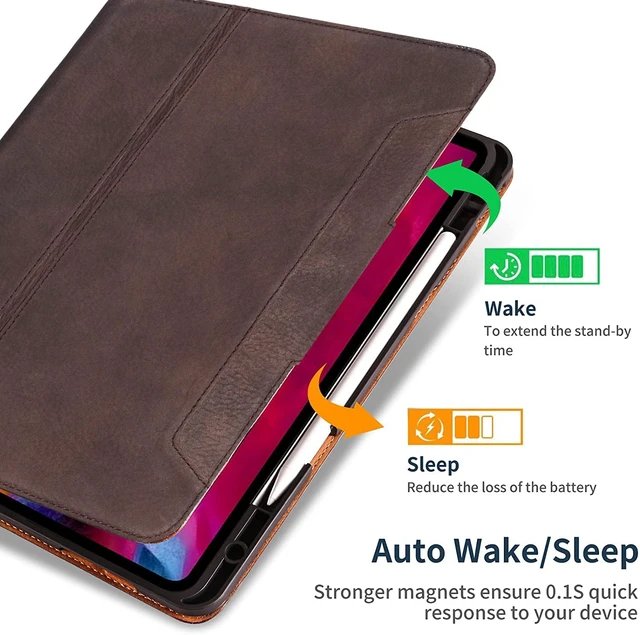 Alt view image 3 of 5 - Gexmil Leather Case for iPad (A16) 11th Gen 11",iPad 10th Gen 10.9"