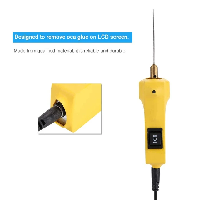 Alt view image 5 of 5 - Taidda Mobile Phone LCD Screen Glue Remover, Electric Glue Removal Tool Professional Glue Clean Machine CJ6+ 100-240V US OCA OCA Glue Remover Tool for Repairing Mobile Phone LCD Screen