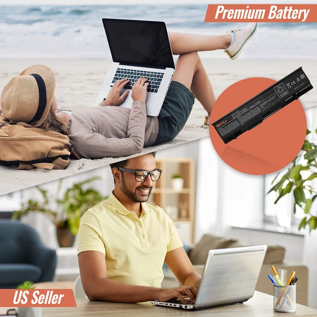 Alt view image 4 of 5 - GHU New 6 Cells Battery 58 Wh Replacement for WU946 KM958 312-0701 312-0702 KM901 KM905 MT264 MT276 MT277 RM803 WU960 RM855 Compatible for Dell Studio 1535 1536 1537 1555 1557 1558 PP33L PP39L