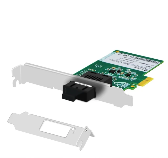 Main image of Gigabit SC PCIe Fiber Network Card, Single-Mode Duplex 1310nm, 20KM