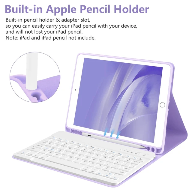 Alt view image 5 of 5 - TaIYanG Keyboard Case for iPad 9th Gen, Detachable Bluetooth Keyboard