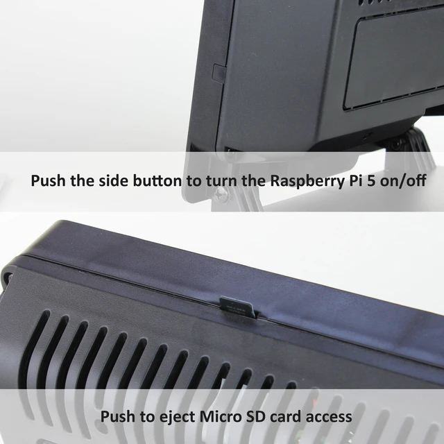 Alt view image 4 of 5 - SmartiPi Touch Pro 3 - Compatible with the 7" Raspberry Pi Touch Display 2