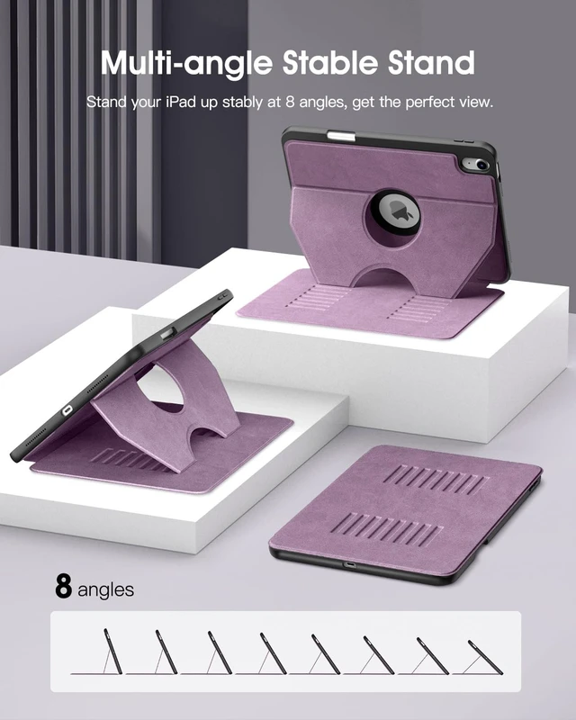 Alt view image 3 of 5 - TiMOVO Case for iPad A16 11th Gen 11"/10th Gen 10.9", Purple