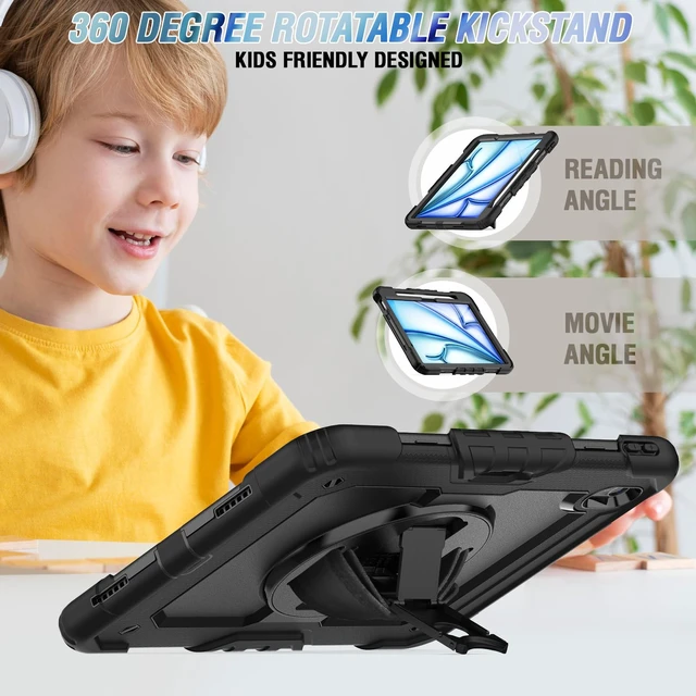 Alt view image 3 of 5 - Herize Case for iPad Air 11 Inch 2025/2024 with Screen Protector Pen Holder