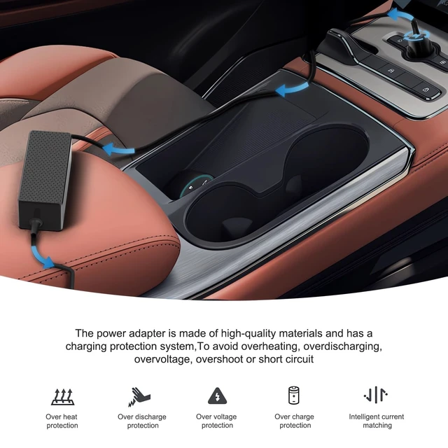 Alt view image 3 of 5 - 102W Surface Car Charger, HKY 12V-24V DC Car Adapter Compatible with Surface Pro 10 X 9 8 7 7+ 6 5 4 3, Surface Book 3 2 1, Surface Laptop 6 5 4 3 2 1 & Surface Go 4 3 2 1,Surface Laptop Go