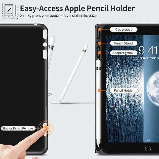 Alt view image 5 of 5 - H HOLIMET Case for iPad 9th Generation 10.2 Inch iPad 8th/ 7th Generation