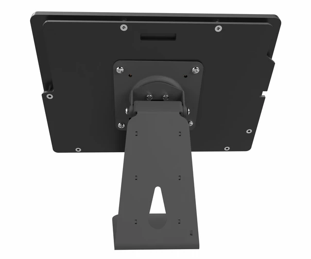 Alt view image 4 of 5 - TABcare Anti-Theft Acrylic Case with 360 Rotate 180 Swivel Metal Desktop Stand for MS Surface Pro 3/4/5/6/7 Tablet (Black)