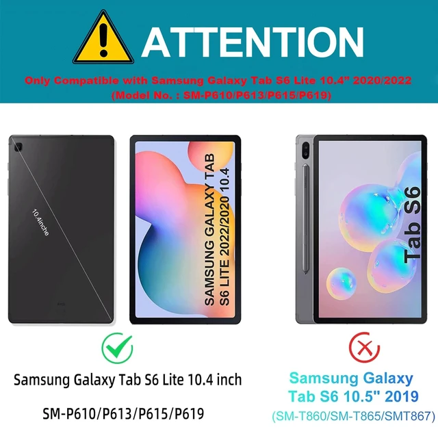 Alt view image 2 of 5 - HAASHADA Keyboard Case for Samsung Galaxy Tab S6 Lite 10.4" 2024 2022/2020(SM-P610/P613/P615/P619), Backlit Keyboard Case Detachable Slim Stand Cover S Pen Holder (Pink)