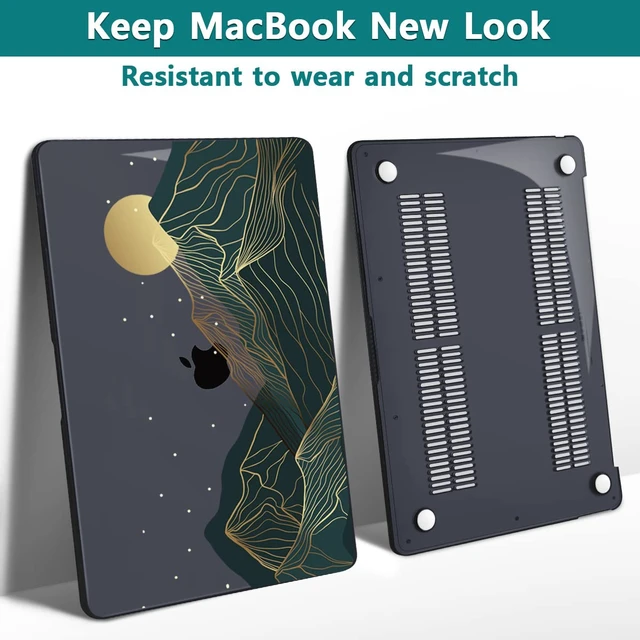Alt view image 4 of 5 - Teryeefi MacBook Pro 13 Inch Case, Hard Shell, Keyboard Cover, Screen Protector, A2338 A2251 A2289 A2159 A1989 A1706, Landscape