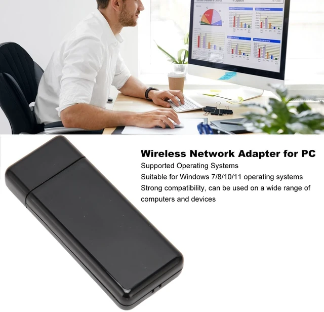 Alt view image 3 of 5 - USB Adapter, Dual Band Network Adapter for B530,B550,B610,B650,B750,B6000,B7000, for TV D.E.EH.ES Series TV (F Series Not Supported)