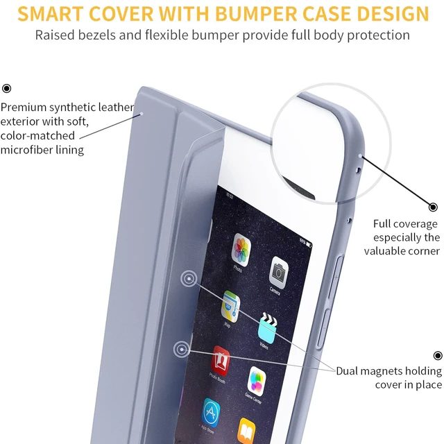 Alt view image 5 of 5 - DuraSafe Cases Compatible with iPad 10th Gen 2022 10.9 inch Case A2696 A2757 A2777 MPQ13LL/A MPQ33LL/A MPQ03LL/A MPQ23LL/A MPQ93LL/A MPQC3LL/A MPQ83LL/A MPQA3LL/A MQ6K3LL/A MQ6L3LL/A - Purple