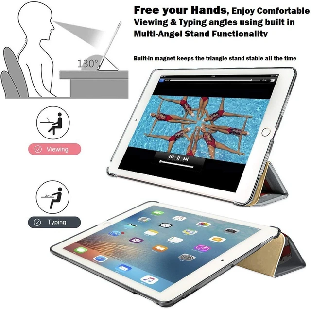 Alt view image 4 of 5 - DuraSafe Cases for iPad Air 2nd Gen 9.7 inch 2014 Case A1566 MGLW2LL/A MGL12LL/A MH0W2LL/A A1567 MGKM2LL/A MH182LL/A MGKL2LL/A MGTY2LL/A MH1J2LL/A MGTX2LL/A MH2V2LL/A MH2W2LL/A - Rabbit Cartoon Print