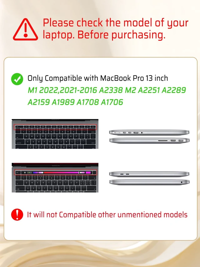 Alt view image 3 of 5 - Seorsok Compatible with MacBook Pro 13 inch Case M2 2023,2022,2021-2016 A2338 M1 A2251 A2289 A2159 A1989 A1708 A1706,Leaves Flowers Leather Hard Shell Case with Keyboard Cover,Grey Blooming Floral