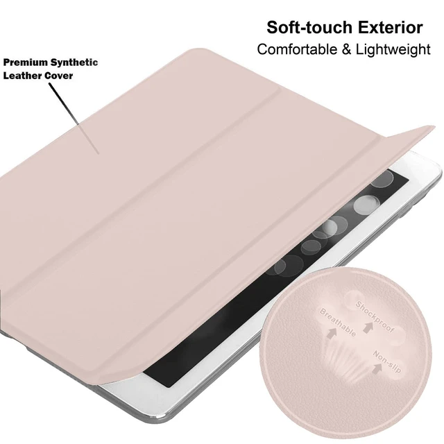 Alt view image 5 of 5 - DuraSafe Cases for iPad Air 4 5 6 11 2020 2022 2024 Gen 10.9/11 Case A2588 A2589 A2591 MM9N3LL/A MM9E3LL/A MM9D3LL/A MME23LL/A MM9C3LL/A MM9F3LL/A A2316 MYFQ2LL/A MYFM2LL/A - Light Pink