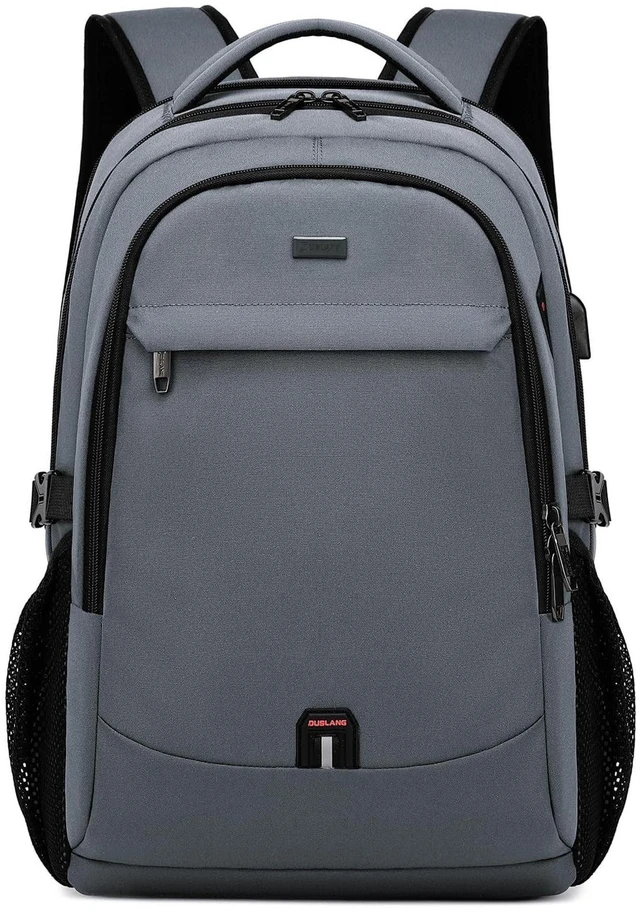 Main image of DUSLANG 17 Inch Travel Laptop Backpack Water Resistant College Backpack for Men Laptop Bag with USB Charging Port,Dark Grey