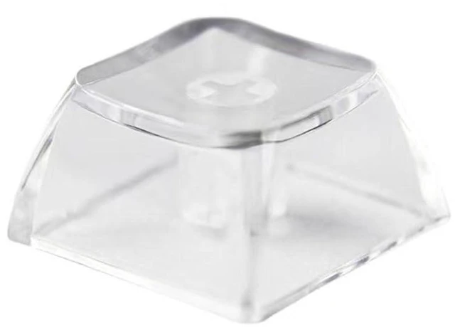 Main image of Elacgap Blank Crystal Transparent Keycaps PC Material 1U XDA Profile Keycap for MX switches Mechanical Keyboard Backlit (XDA Transparent, 100pcs)